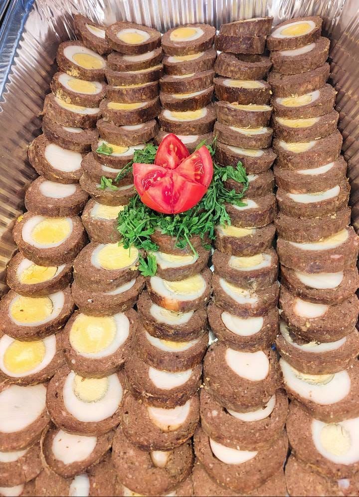 كفتة اسكتلندى+مكرونة ريد صوص