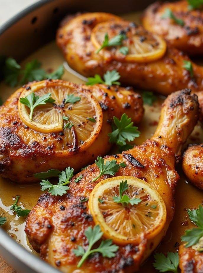 دبابيس بصوص البرتقال مع مكرونةصوص الكريمة