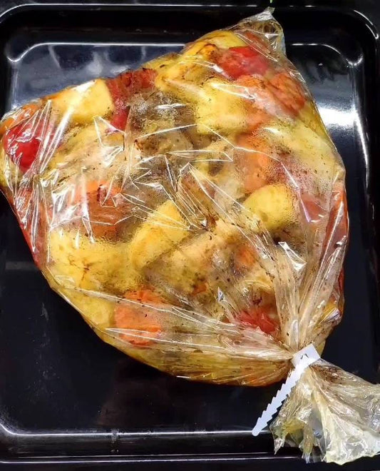 فرخةبالخضار مع كرنب مع جلاش لحم