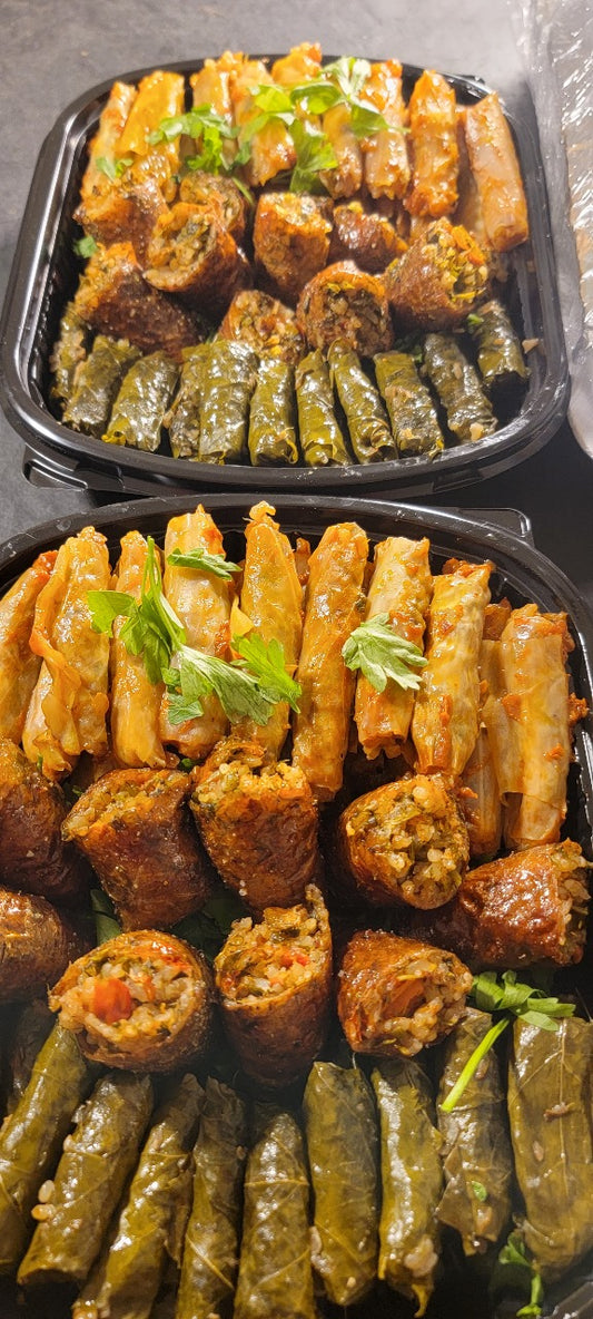 محشى ورق عنب مع كرنب مع كرنب